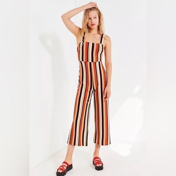 Urban Outfitters Pants - UO Delany Straight-Neck Striped Jumpsuit